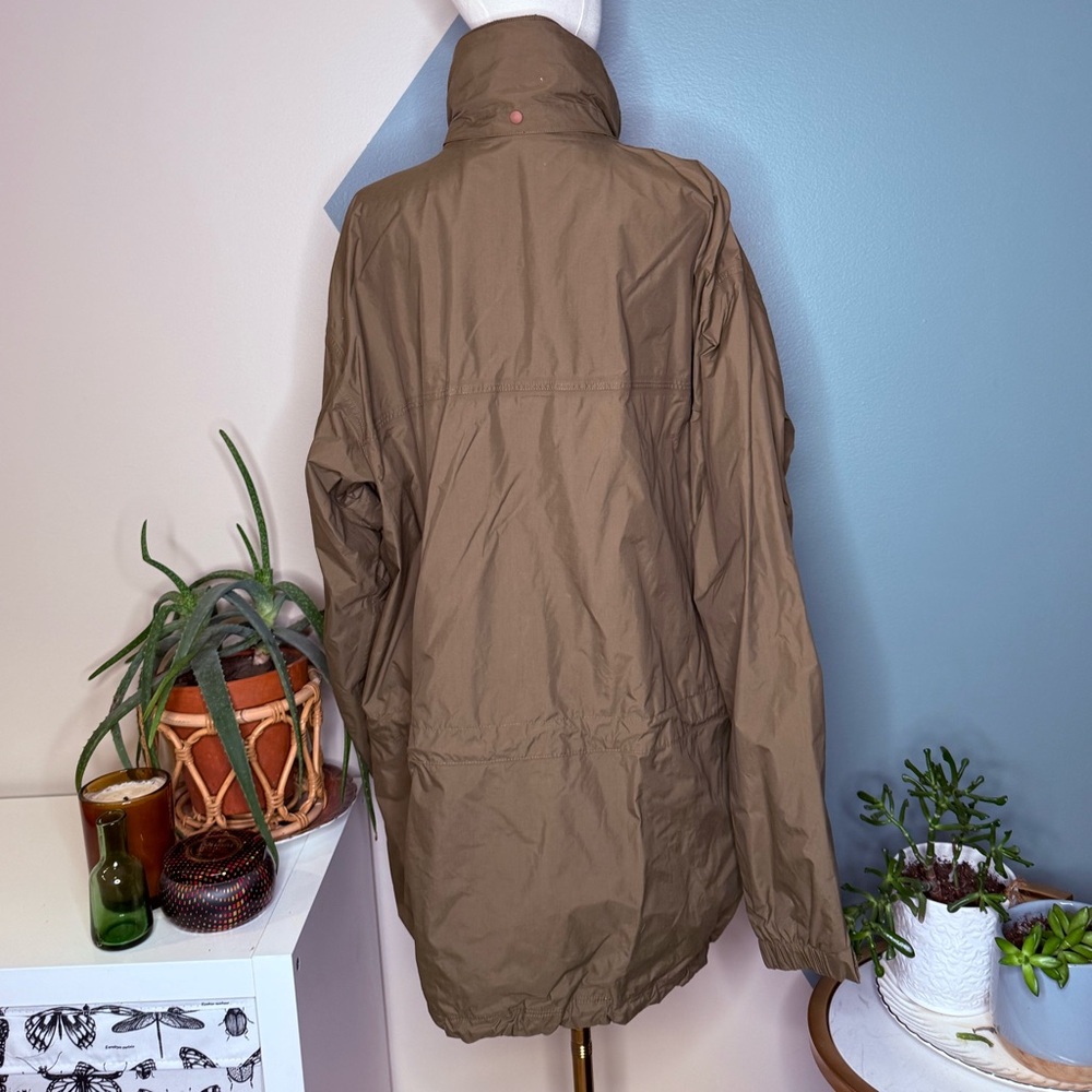 Patagonia Men’s XL Nylon Shell Jacket Olive Green Waterproof Hooded Windbreaker - Picture 5 of 14